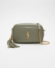 Saint Laurent Lou Mini Handtasche Salbeigrün